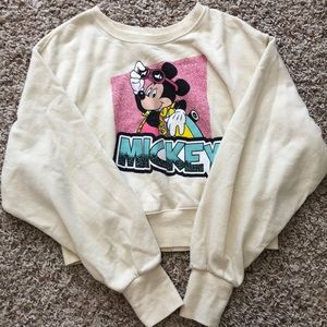 Garage cropped crew neck